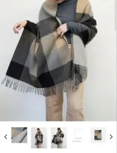 【新品タグ付】ジョシュアエリス　カシミア100% 大判ストール　国内正規品