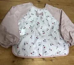 お食事エプロン　長袖エプロン　スタイ