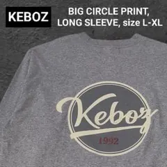 美品 KEBOZ ケボズ 両面 プリント ロゴ T 長袖 希少 サンプル XL