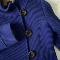 ロイヤルブルー　ショート　ジャケット　コート　ZARA オズモーシス　羽織り