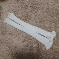 ホワイト レース編み アームカバー