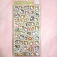 【正規品】BONBON DROPシール アニマル モルモット&ウサギ