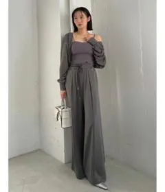 OUR WACOAL×anuans】カップインベロアショートキャミソール - メルカリ
