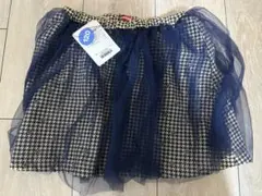 120サイズ ネイビー 千鳥格子 スカート