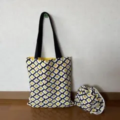 目玉焼きトートバッグと巾着