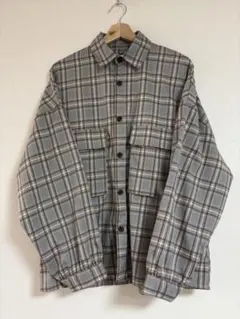 チャオパニック バスケット編みメッシュチェックシャツ S