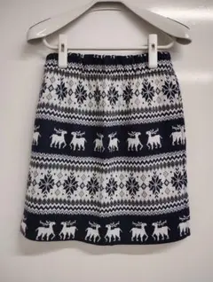 グリーンレーベルリラクシングノルディック柄ミニスカート