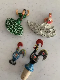 ポルトガル　ガロ　スペイン　フラメンコの踊り子　マグネット　コルク　お土産