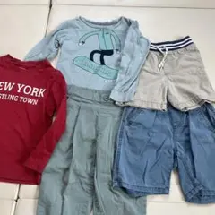 Patagonia 4T グレーTシャツ　110 赤Tシャツ　パンツセット
