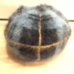 milsa チェック柄 アンゴラベレー帽　栗原　日本製