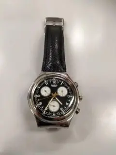 希少 スウォッチ クロノグラフ COUNT SCB113 ブラック×ゴールド - メルカリ