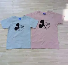 Disney ミッキーマウス Tシャツ 140、120サイズのセット