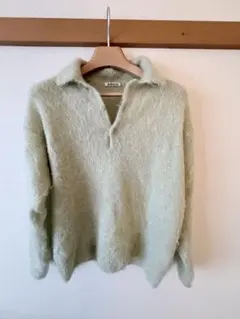 Brushed Super Kid Mohair Knit Poloのサムネイル