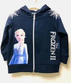 新品未使用＊アナと雪の女王 エルサ(紺)パーカー 90 オンライン未発売