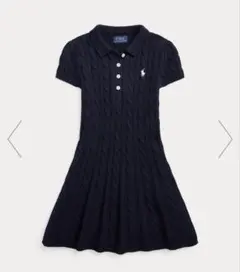 ケーブルニット コットン Polo セーター ドレス キッズXLラルフローレン