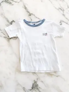 プチバトー　Tシャツ　ホワイト　ヨット　保育園着のサムネイル