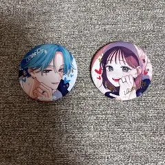 箔押し缶バッチ2個セット(顔だけじゃ好きになりません)④