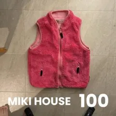 ミキハウス ジャケット ピンク 100 ノースリーブジャケット