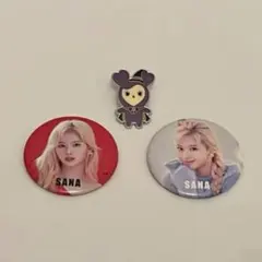 TWICE サナ 缶バッチ＆ピンバッジ
