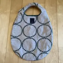 mina perhonen エッグバッグ ハンドバッグ 総柄 ロゴ 白 ミナペルホネン mina perhonen メモリア memoria エッグバッグ