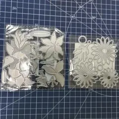 カッティングダイ　百合と菊