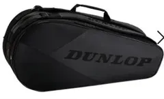 新品 DUNLOP DTC-2430 テニス ラケットバッグ 6本収納可 黒
