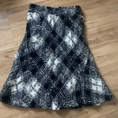 23区　フレアスカート　チェック柄