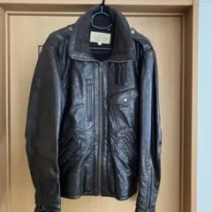 AVIREX レザー ジャケット Lサイズ ダークブラウン