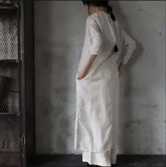 Tabrik タブリク　コットンシルクシアーワンピース