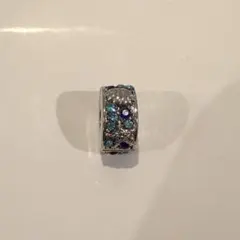 ブレスレット　チャーム　留め具　青