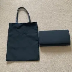 ２点セット‼️ブラックフォーマルバッグ 花柄刺繍 トートバッグ