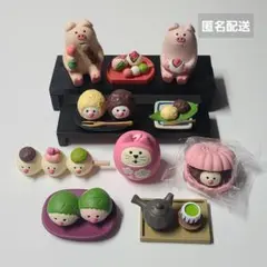 デコレ コンコンブル お花見 お抹茶盆 三毛猫ごあいさつ 和菓子 - メルカリ