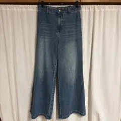 【CLEL】ヴィンテージデザインフレアデニムパンツ　ヴィンテージブルー　S