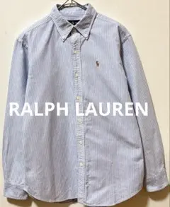 美品　RALPH LAUREN ラルフローレン　ストライプオックスフォードシャツ