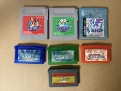 シ*ロ様 7点セット ポケモン 赤 クリスタル サファイア エメラルド ファイア
