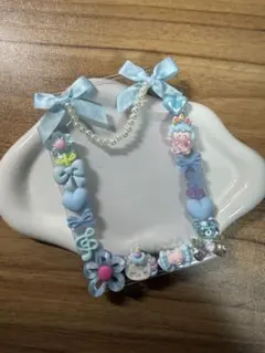 B7 硬質ケースデコ　水色