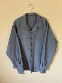 90s U.S NAVY chambray shirt