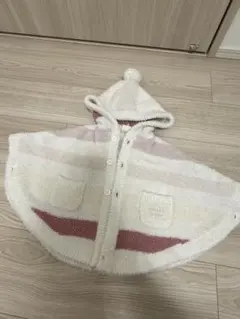 フード付きベビーポンチョ 70-80サイズ