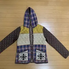 マルチカラーパッチワークジャケット　リバーシブル