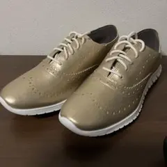 開店セール☆新品未使用 美品 コールハーン レザー ウイングチップ スニーカー