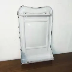 247＊■ホーロー　レードルラック　シェルフ　ホワイト　50×30　3段 247＊□ホーロー レードルラック シェルフ ホワイト 50×30 3段