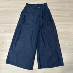 orSlow オアスロウ ワイドデニムガウチョパンツ S 日本製 インディゴ