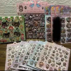 ラブブぷくぷくシール ボンボンドロップシール シャカシャカシール12枚