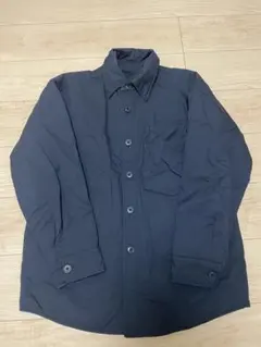 パテッドシャツジャケット ブラック