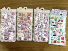 ぷにぷにかわいいキャラクターシール4シートセット