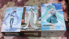 雪ミク 初音ミク フィギュア 3점 세트