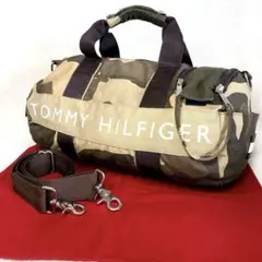 極美品✨トミーヒルフィガー 2WAY 迷彩 ミニボストン 雰囲気抜群 ショルダー