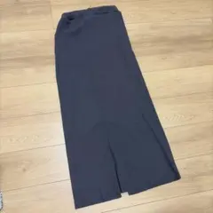 MONO-MART リブ タイトスカート グレー