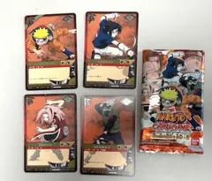NARUTOカード うずまきナルト うちはサスケ　春野サクラ はたけカカシ