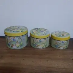ジゼラ　グラハム　入れ子式 　tin缶　３個セット